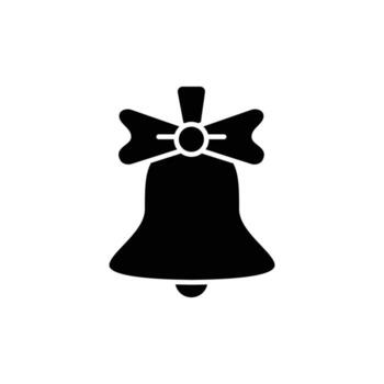 bell icon. solid icon vector