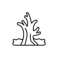 tree icon. outline icon vector