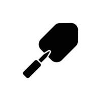 shovel icon. solid icon vector