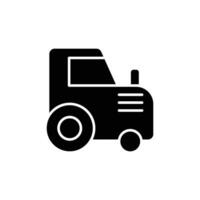 tractor icono. sólido icono vector