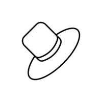 hat icon. outline icon vector