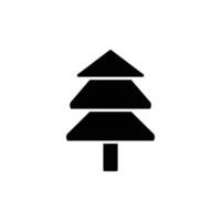 pine icon. solid icon vector