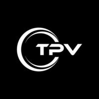 tpv letra logo diseño, inspiración para un único identidad. moderno elegancia y creativo diseño. filigrana tu éxito con el sorprendentes esta logo. vector