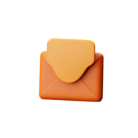 mail 3d rendering icon illustration png