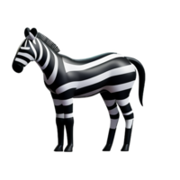 Zebra 3d Rendern Symbol Illustration png