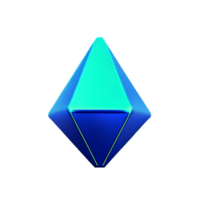 crystal 3d rendering icon illustration png