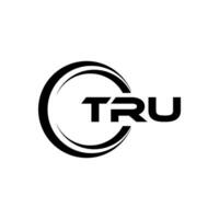 TRU Letter Logo Design, Inspiration for a Unique Identity. Modern Elegance and Creative Design. Watermark Your Success with the Striking this Logo. vector