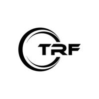 trf letra logo diseño, inspiración para un único identidad. moderno elegancia y creativo diseño. filigrana tu éxito con el sorprendentes esta logo. vector