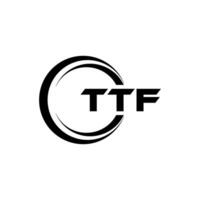 TTF Letter Logo Design, Inspiration for a Unique Identity. Modern Elegance and Creative Design. Watermark Your Success with the Striking this Logo. vector