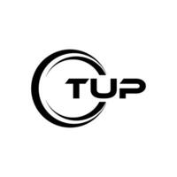 TUP Letter Logo Design, Inspiration for a Unique Identity. Modern Elegance and Creative Design. Watermark Your Success with the Striking this Logo. vector
