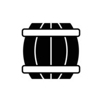 barrel icon. glyph icon vector