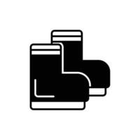 boots icon. glyph icon vector