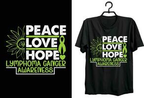 Lymphoma Cancer T-shirt Design. Gift Item Lymphoma Cancer T-shirt Design For All People vector