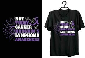 Hodgkin's Lymphoma Cancer T-shirt Design. Gift Item Hodgkin's Lymphoma Cancer T-shirt Design For All People vector