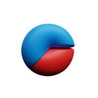 graph 3d rendering icon illustration png