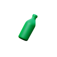 fles 3d renderen icoon illustratie png