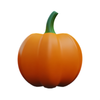 pumpkin  3d rendering icon illustration png