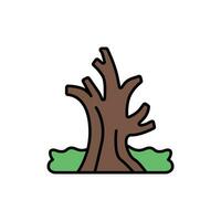 tree icon. filled outline icon vector