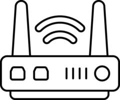 router line icon design style vector
