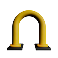 arch 3d rendering icon illustration png