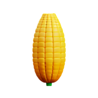 maïs 3d renderen icoon illustratie png