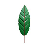 palm blad 3d renderen icoon illustratie png