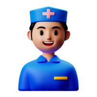 nurse 3d rendering icon illustration png