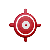 target 3d rendering icon illustration png