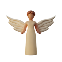 anjo 3d Renderização ícone ilustração png