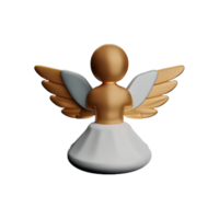 ángel 3d representación icono ilustración png