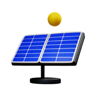 solar panel 3d representación icono ilustración png