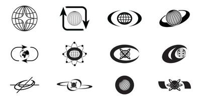 Retro futuristic elements for design. Big collection of abstract graphic geometric symbols and objects vector