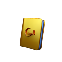 quran 3d rendering icon illustration png