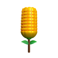 corn 3d rendering icon illustration png