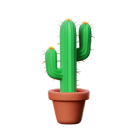 Kaktus 3d Rendern Symbol Illustration png