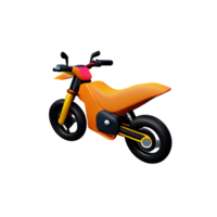 motorcykel 3d tolkning ikon illustration png