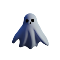 ghost 3d rendering icon illustration png