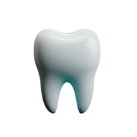 dentes 3d Renderização ícone ilustração png