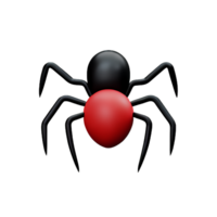 araña 3d representación icono ilustración png