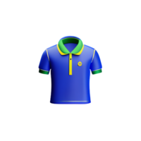 pólo camisa 3d Renderização ícone ilustração png