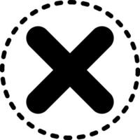 solid icon for eliminate vector