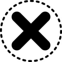 solid icon for eliminate vector