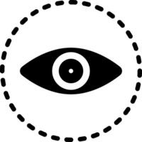 solid icon for visible vector