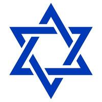 Star of David. Shield of David. Jewish star. Israel emblem. vector