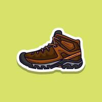 Hiking shoes illustration. Vector illustration sports shoes. vector eps 10