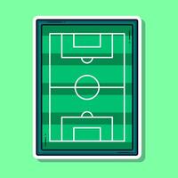 Football cartoon vector illustration sticker. Vector eps 10