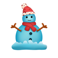 monigote de nieve a Navidad png