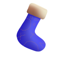 Christmas decorated socks png