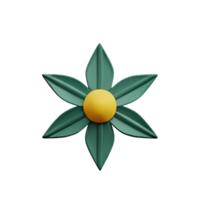 lotus 3d rendering icon illustration png