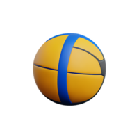 pallavolo 3d interpretazione icona illustrazione png